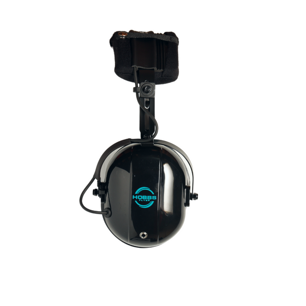 Hobbs Flyer H1 Passive Noise Canceling Aviation Headset with Music Input