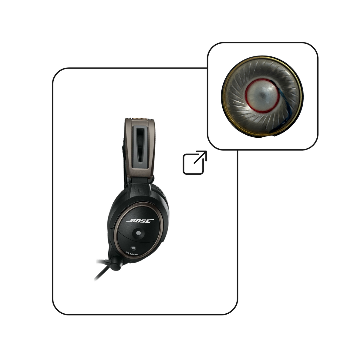 Replacement Earcup Speaker for Bose A20 Aviation Headset – Hobbs Flyer