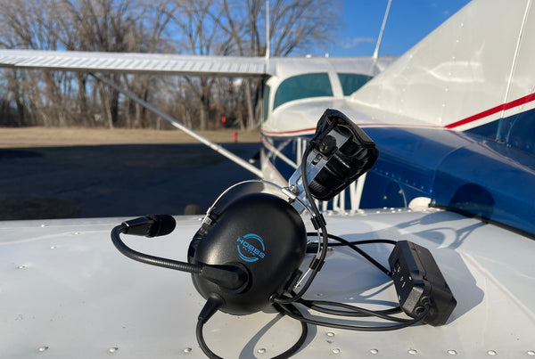 Hobbs Flyer H2 Active Noise Canceling Aviation Headset with Bluetooth