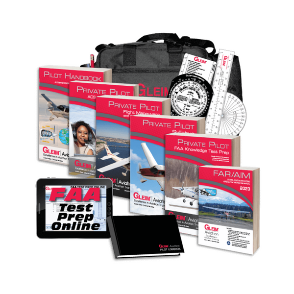 Gleim Private Pilot Kit with H2 Active ANR Aviation Headset (No Bluetooth)