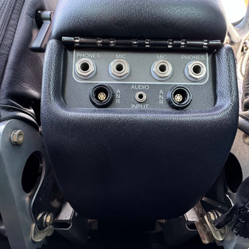 Two 6-Pin Lemo plug receptacles installed