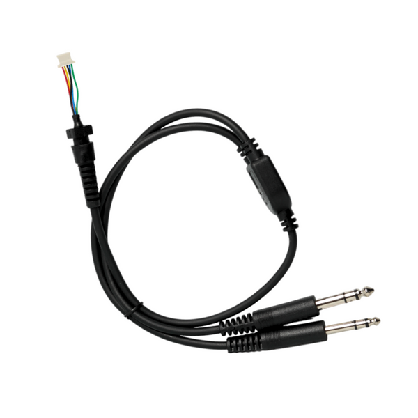 GA Twin Plug Cable for Lightspeed Zulu and Sierra Aviation Headset