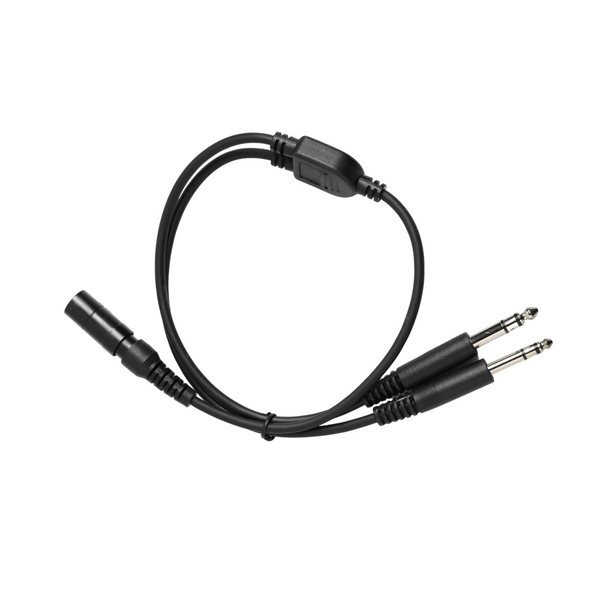 Bose 6 Pin Panel Powered LEMO to GA Twin Plug Adapter