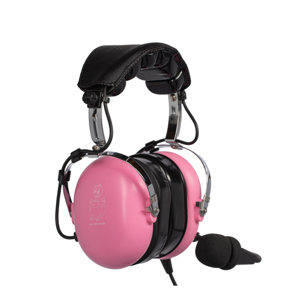 My Little Eagle Aviation Headset Pink Vertical